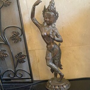 Bronze Dancing Goddess Statue